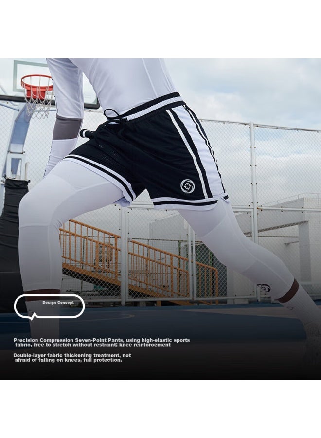 Rigorer Temperature-changing Shorts, Men's Compression Pants, Basketball Quick-dry High-elasticity Knee-length Undershorts, Running Tight-fitting Pants, Training 7/8 Length Shorts - Image 3