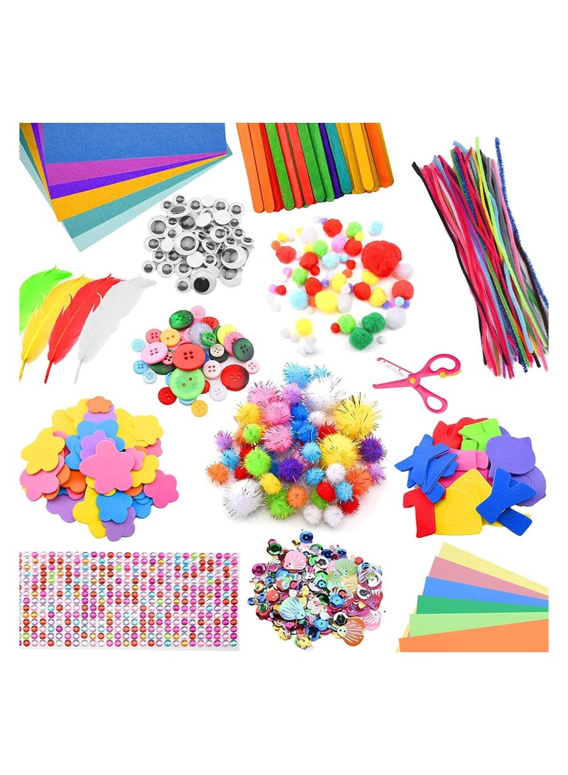 Mumoo Bear 1000PCS Arts and Crafts Supplies for Kids Toddler DIY Art Craft Kits Crafting Materials Toys Set for School Home Projects Craft Supplies - Image 4