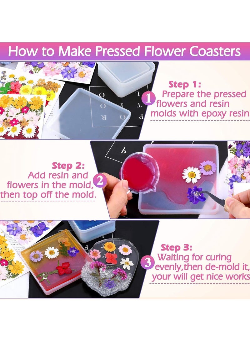 LEDIN Real Dried Flower Dry Plants For Aromatherapy Candle Epoxy Resin Pendant Necklace Jewelry Making Craft DIY Accessories Natural Dried Flowers Mixed ,Home Decoration Filling Materials (140 Pcs)  - Image 4