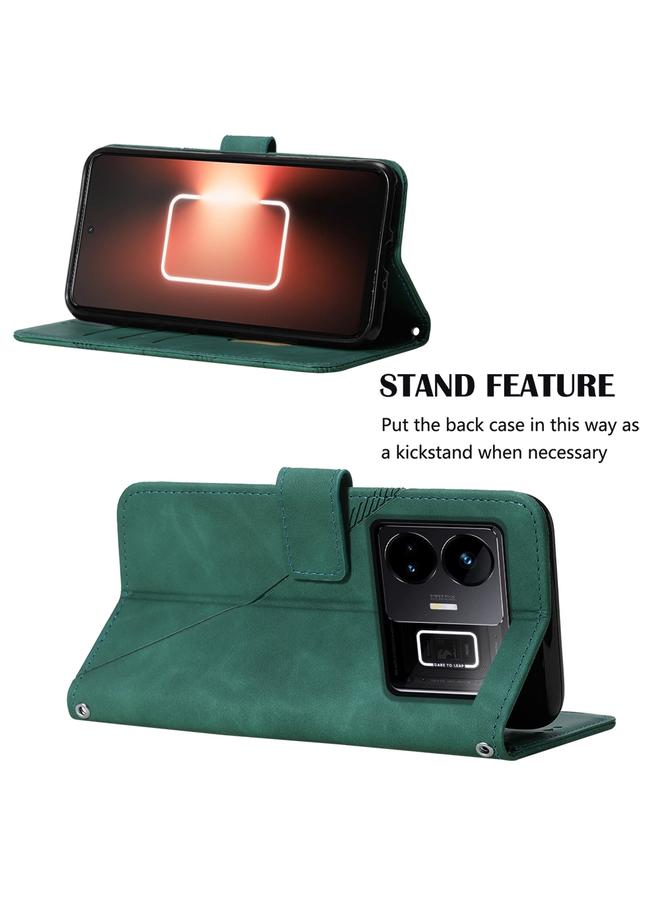 erorex Case For Realme GT Neo 5 5G / GT 3 Crossbody 3D Embossed Flip Leather Phone Case - Image 3