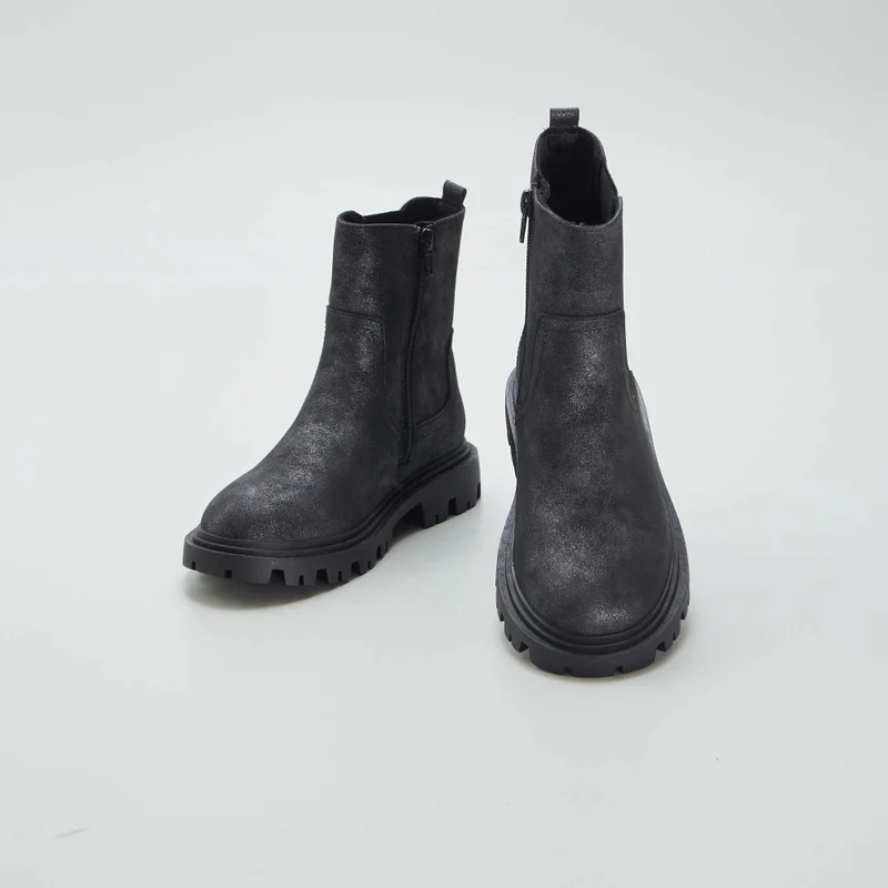 Kiabi Chelsea Boots With Notched Sole Black