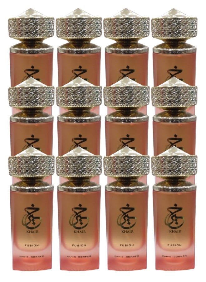 FUSION 12 Pieces Khair Fusion Perfume 100ML - Image 1