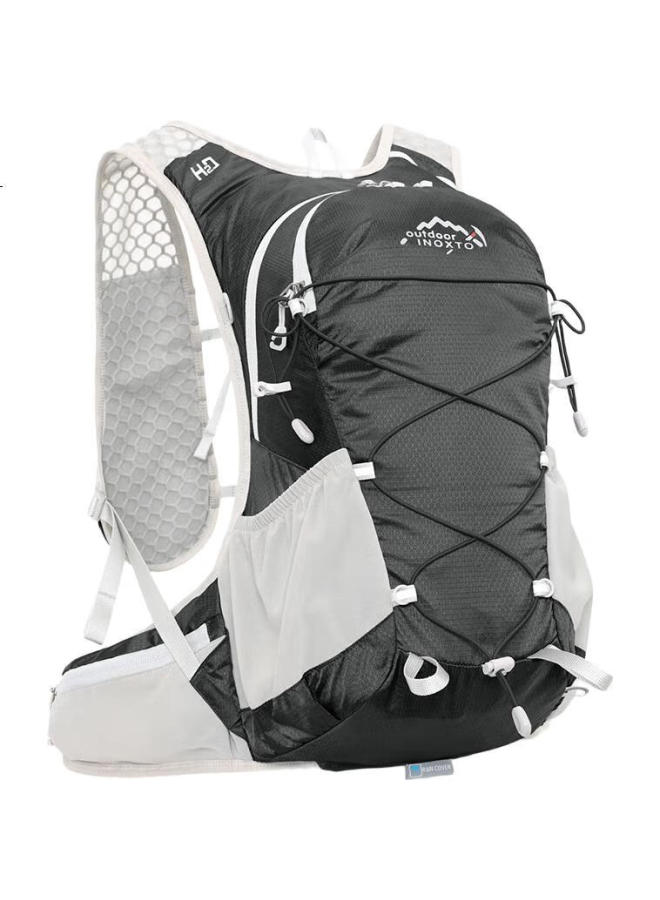 Inoxto Cycling Bag, Hiking And Trail Running Backpack, 18L Outdoor Bag, Mountaineering Pack, Lightweight Travel Backpack, 607 Black And Gray - Image 3