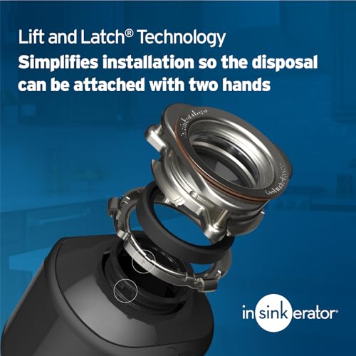 InSinkErator Garbage Disposal with Power Cord, Badger 1, Standard Series, 1/3 HP Continuous Feed, Black - Image 5