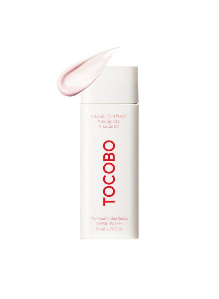 Tocobo Vita Tone Up Sun Cream SPF50+ PA++++ 50ml Vegan Sunscreen For Face - Image 1