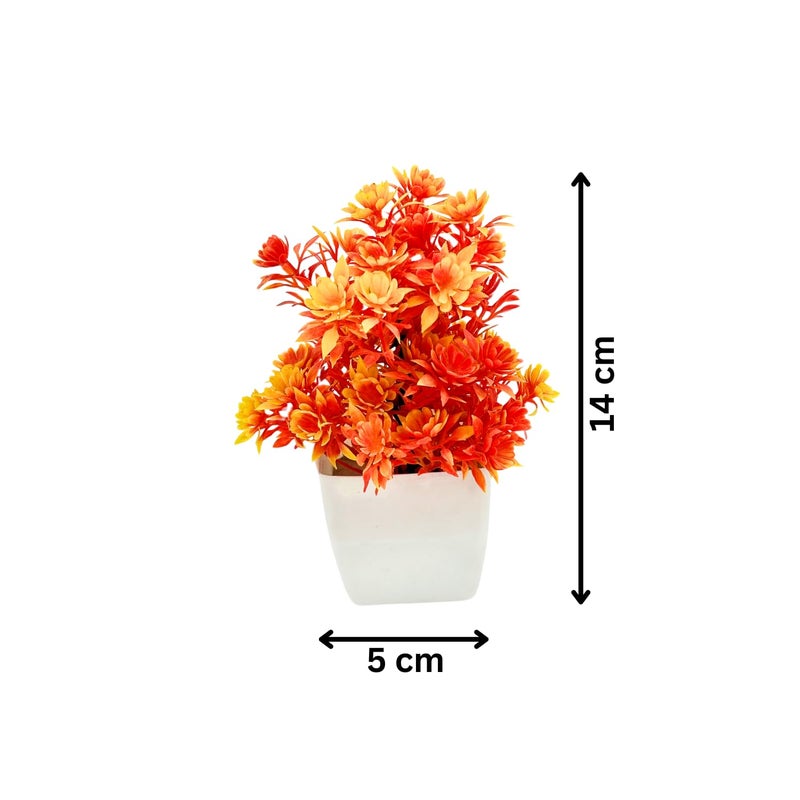 Madhav Enterprises Artificial Plants with Pot Showcase Decoration Plants Flowers Fake Plant Artificial Plants for Home Decor Office Gifting Plants Decorative Pack of 8 RVAP22 - Image 4