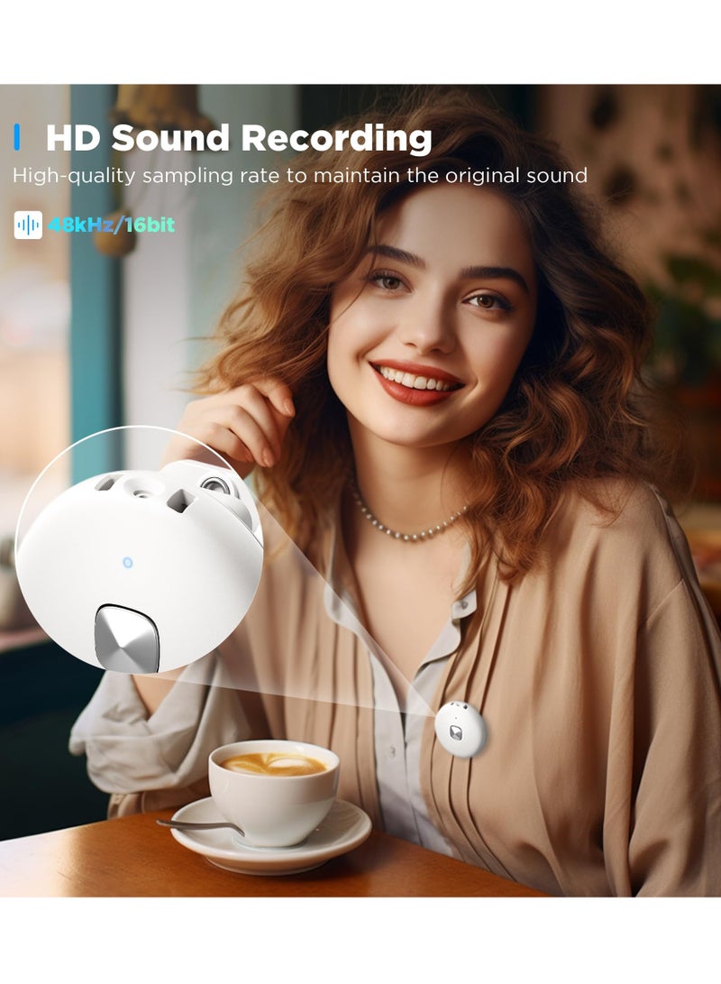 Wireless Lavalier Microphone for iPhone with Noise Cancellation and Magnetic Clip,18H Battery MFi Certified Lapel Mic for iPhone/iPad YouTube Vlog Video/Live Streaming  - Image 3