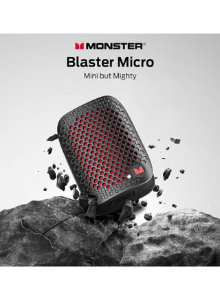 Monster Blaster Micro Bluetooth Speaker, IPX7 Waterproof Level, USB-C Charging Port, 450mAh Battery Capacity - Black - pzsku/Z8E19E5C215F63727943BZ/45/1751960418/ac0b9803-ee83-48f3-8f41-5a8f471ca0cc