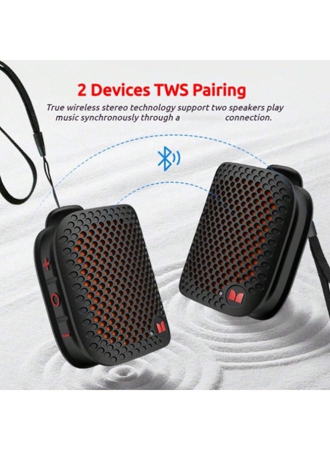 Monster Blaster Micro Bluetooth Speaker, IPX7 Waterproof Level, USB-C Charging Port, 450mAh Battery Capacity - Black