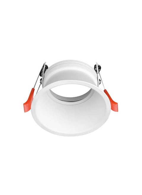 Spotlight frame, plain white 8.2 cm Y082