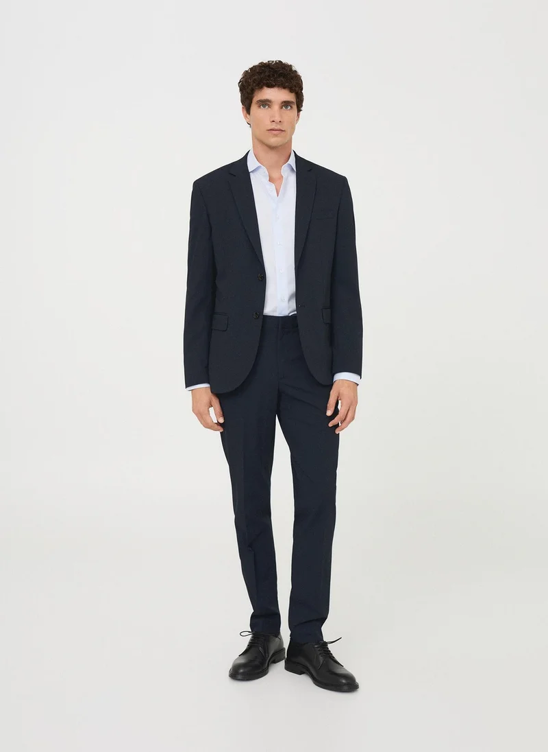 Mango Man  Slim fit thousand striped suit shirt for Men | Best Price UAE