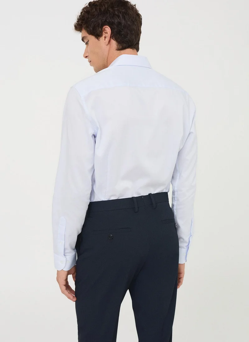 مانجو مان قميص بدلة ضيق مخطط بألف خط