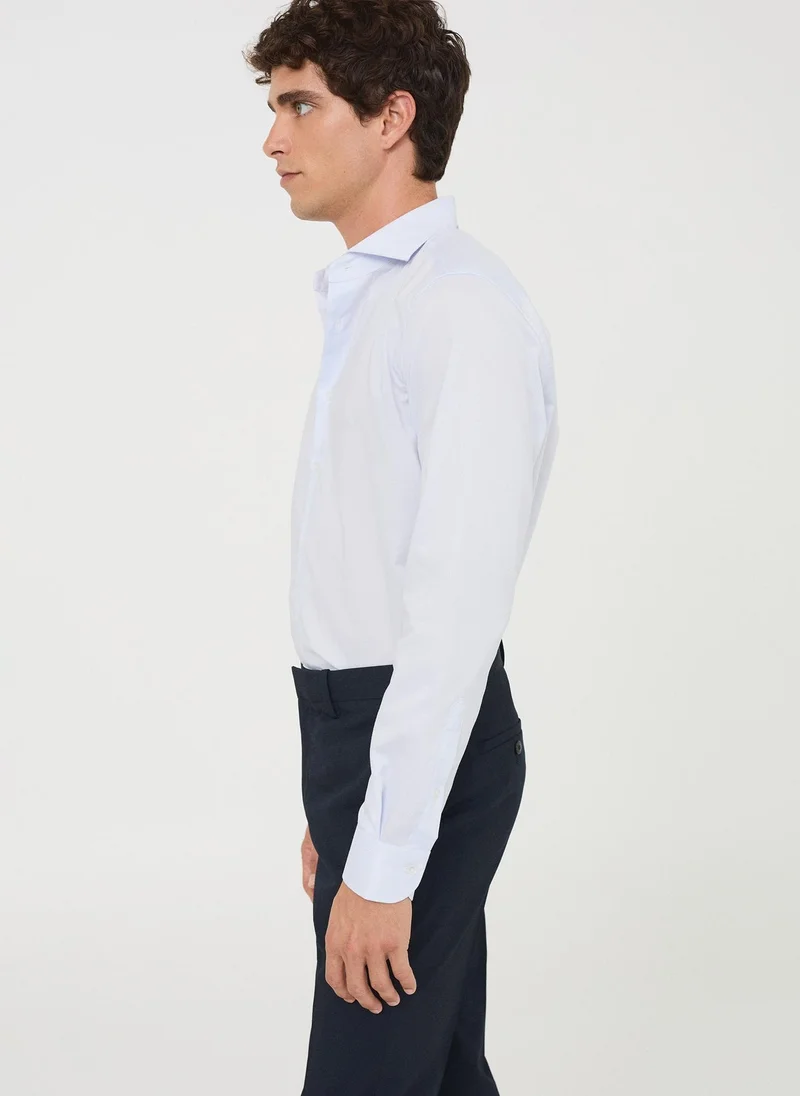 Mango Man  Slim fit thousand striped suit shirt for Men | Best Price UAE