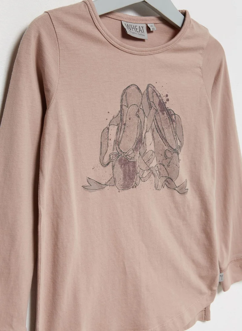 Wheat Little Ballet Shoes T-Shirt
