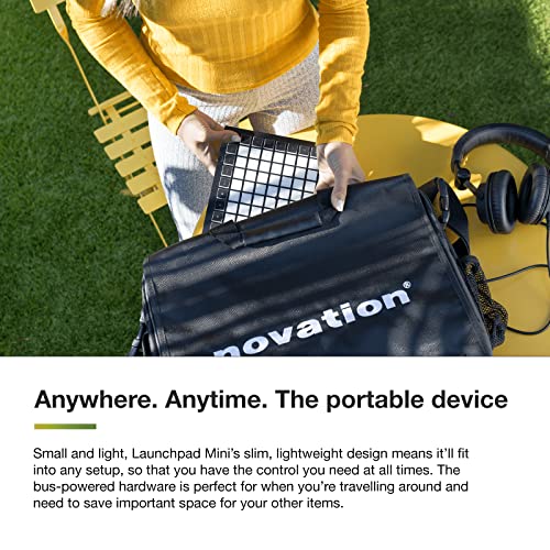 Novation نوفايشن لاونشباد ميني [MK3] — وحدة تحكم MIDI محمولة 64-باد، وحدة تحكم شبكة USB لأداء Ableton Live و Logic Pro - Image 5