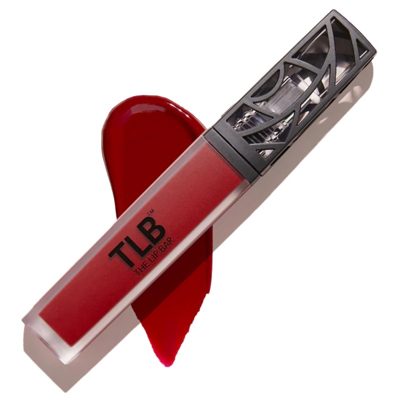 The Lip Bar ذا ليب بار - أحمر شفاه سائل غير لامع، باوس ليدي (أحمر أزرق) - صبغة عالية - لمسة واحدة - يدوم طويلاً - زيت الجوجوبا، فيتامين E - نباتي، خالي من الغلوتين، خالي من القسوة - مكياج ومستحضرات تجميل - .24 أونصة سائلة - Image 1