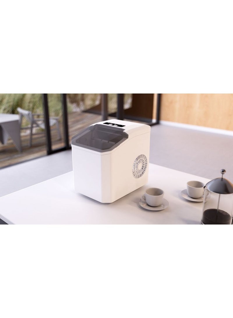 Gigglejoy Ice Maker Countertop, Self-Cleaning Ice Maker with Scoop and Basket, 9 Cubes in 6-9 Mins, 12Kg/24H, 1.3L Water Tank, 0.6L Ice Basket Capacity, 110W, Portable Small Ice Machine for Home kitchen Office Party - Image 4