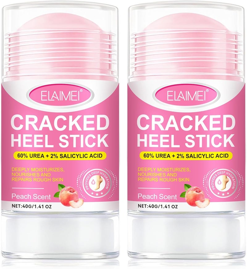 Foot Cream Athletes Foot Treatment 2 Packs Cracked Heel Repair Cream for Very Dry Feet Foot Balm Foot Moisturizer 40g Each Peach Flavor