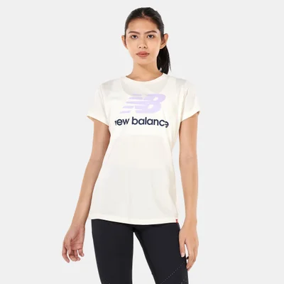 New Balance Women's Essentials Stacked Logo T-Shirt