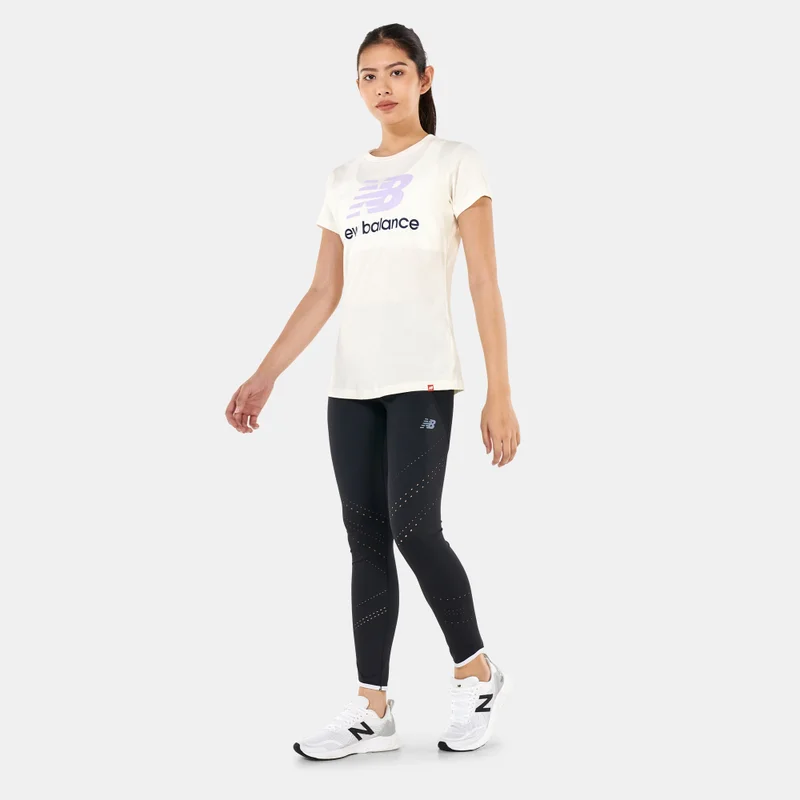 New Balance Women's Essentials Stacked Logo T-Shirt