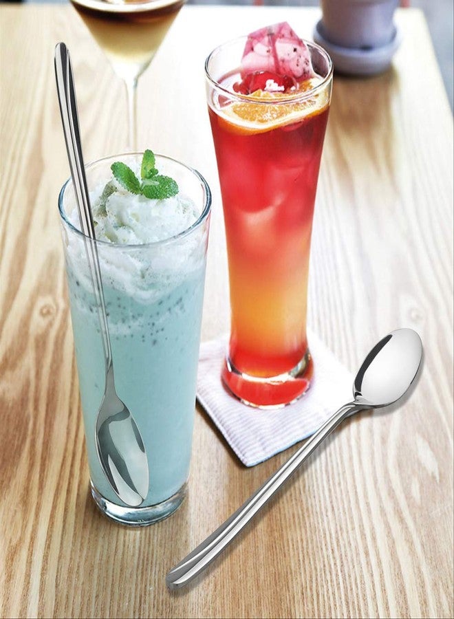 Anbers 12 Pieces Long Handle Spoon, Stainless Steel Ice Tea Spoon Milkshake Spoon - Image 4