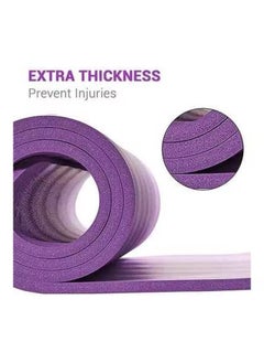 Taimi Non-Slip yoga mat Anti-Tear Exercise Mat With Carrying Strap 183x61x1cm Purple  - Image 4
