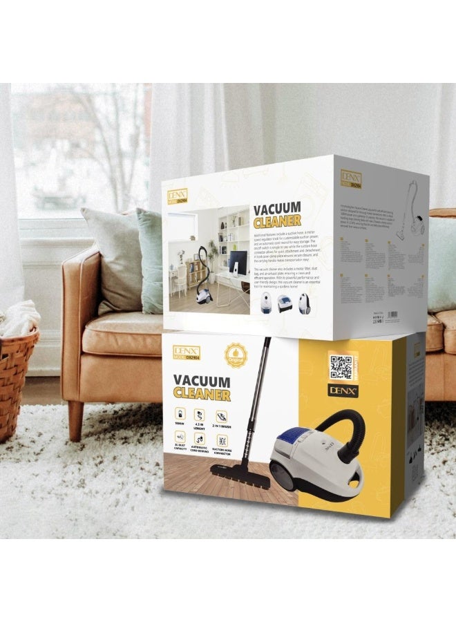 Denx Canister Vacuum Cleaner – Lightweight Corded Vacuum with Accessories DX2904 - Image 3