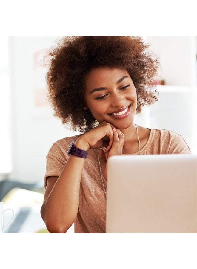 DAQIN 4 Pack Stretchy Solo Loop Compatible with Apple Watch Band 40mm 38mm 41mm, Soft Nylon Elastic Braided Replacement Strap for Apple Watch Band iWatch Ultra Series 8 7 6 5 4 3 2 1 SE Women Men - Image 3