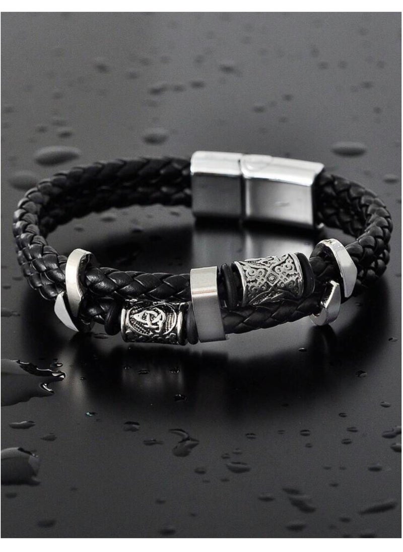 JewelryEveryday - Elegant High Quality Of PU Leather Bracelet For Men - Image 1