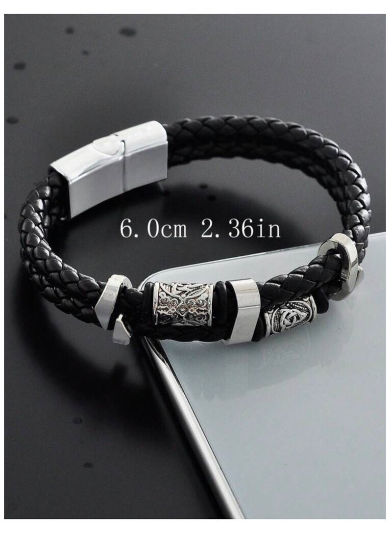 JewelryEveryday - Elegant High Quality Of PU Leather Bracelet For Men - Image 1