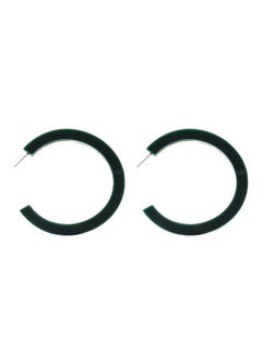 Resin Circular Hoops Green