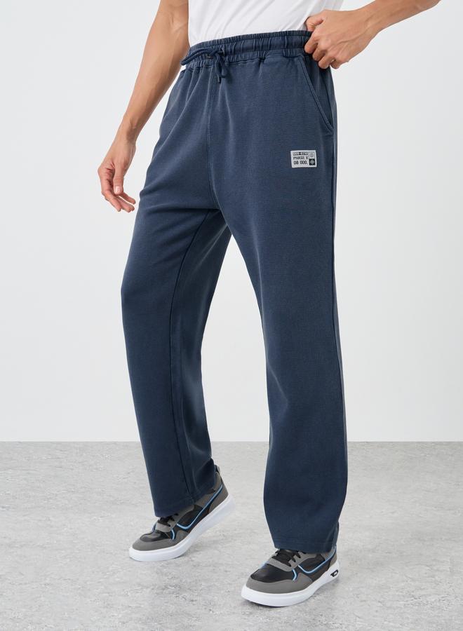 Styli Styli Badge Detail Oversize Joggers with Drawstring  - Image 1
