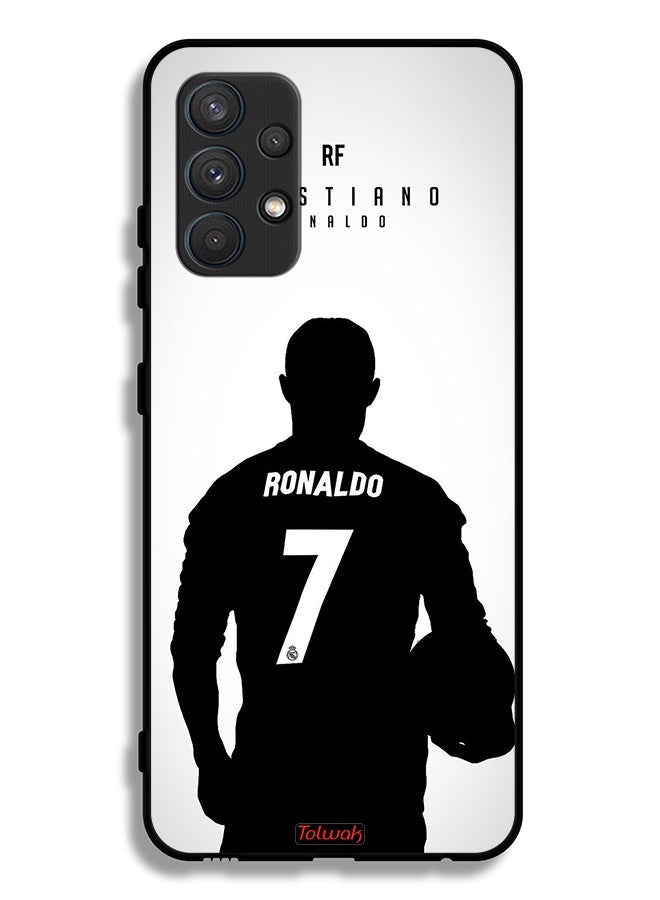 Tolwak Samsung Galaxy A32 4G Protective Case Cover Cristiano Ronaldo Mask - Image 1