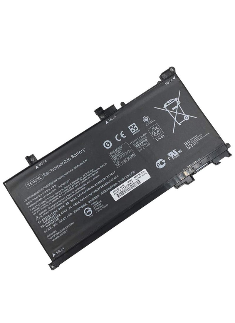 Generic TE03XL Replacement Laptop Battery for HP Pavilion 15 Omen 15-BC000 15-BC015TX BC400NA BC006NA BC411TX BC406TX BC407TX BC408TX 15-AX033DX AX009NA AX001TX AX001NS (11.555555 55) 55) V 61.6. Wh  - Image 2