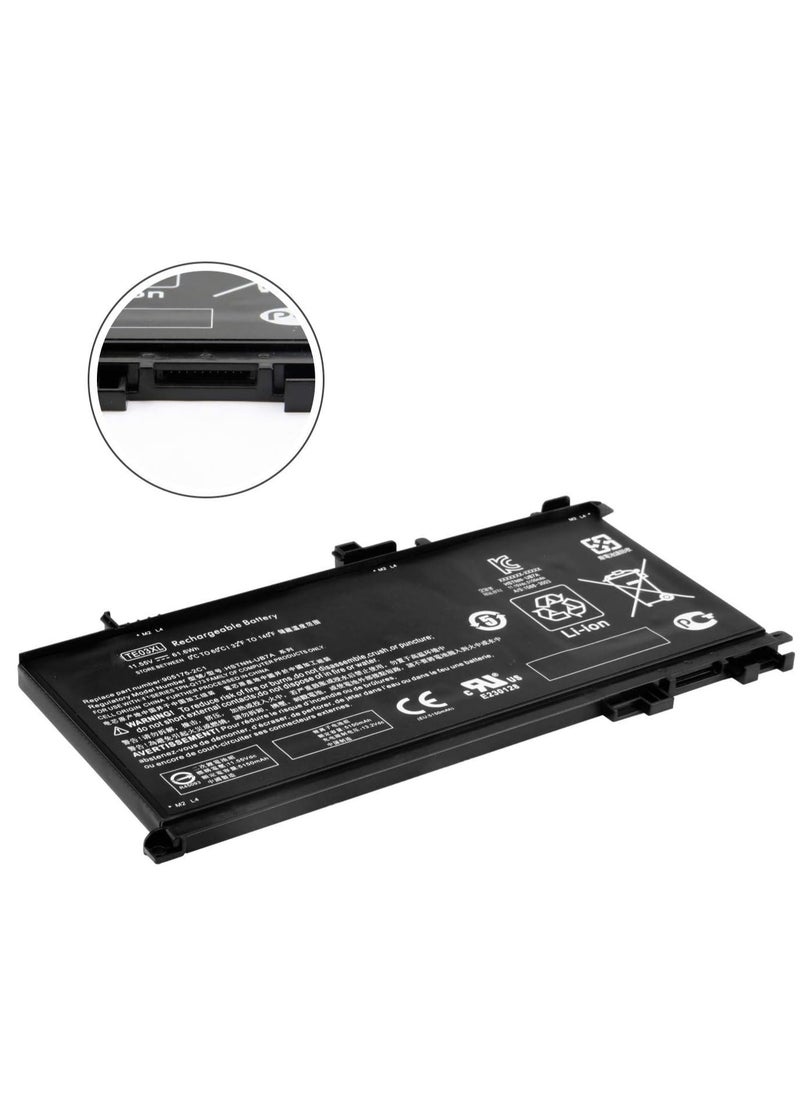 Generic TE03XL Replacement Laptop Battery for HP Pavilion 15 Omen 15-BC000 15-BC015TX BC400NA BC006NA BC411TX BC406TX BC407TX BC408TX 15-AX033DX AX009NA AX001TX AX001NS (11.555555 55) 55) V 61.6. Wh  - Image 3