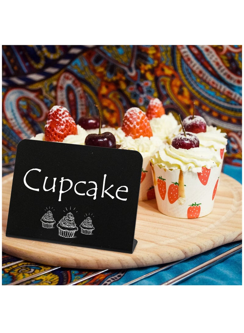 طقم لوحات سبورة صغيرة مع 3 أقلام تلوين وقطعة قماش تنظيف رمادية - لوحات سبورة مستطيلة صغيرة قابلة للمسح للاستخدام في المدارس، حفلات الزفاف، أعياد الميلاد، ولوحات الرسائل. - Image 4