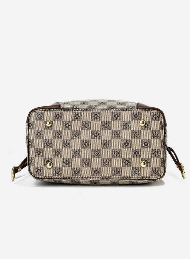 تايك تو Multi Checkered Hobo Bag