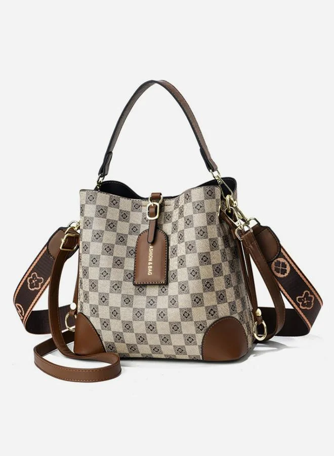 تايك تو Multi Checkered Hobo Bag