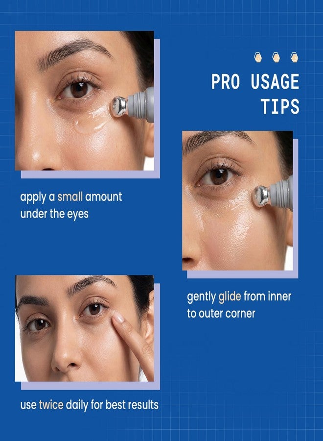 DERMDOC Niaglow 4% Niacinamide Under Eye Gel, 15gm | Reduces Dark Circles & Puffiness | Cools & Soothes | Lightweight | Fast Absorbing | Brightening Eye Care Gel for Tired Eyes & Fine Lines - Image 5