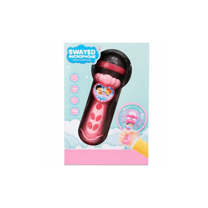 Young Explorers' Toy Microphone, Pink Karaoke Swayed Microphone for Girls and Boys | Little Musician - Image 2
