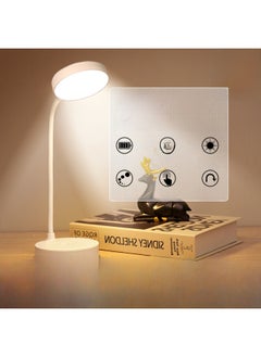 Generic Small Desk Lamp For Learning College Student Eye Protection Lamp Desk Dormitory Writing Work Charging Plug-in Dual-purpose Bedside Lamp-Light Source Power:LED-Light Color:2000 MA-three-color Adjustment-electrodeless Brightness + Charging Plug  - Image 2