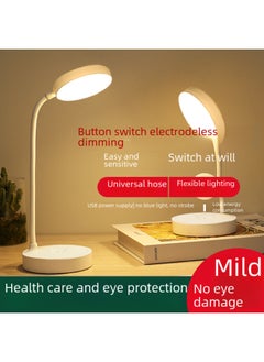 Generic Small Desk Lamp For Learning College Student Eye Protection Lamp Desk Dormitory Writing Work Charging Plug-in Dual-purpose Bedside Lamp-Light Source Power:LED-Light Color:2000 MA-three-color Adjustment-electrodeless Brightness + Charging Plug  - Image 5