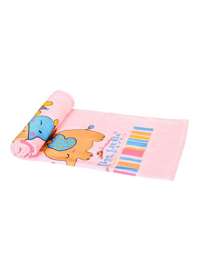 The Little Lookers Towel For Newborn Baby Kids ; Super Soft Baby Bath Towel Set For Infants Bathing Accessoriespink Large (60X105Cm) - Image 5