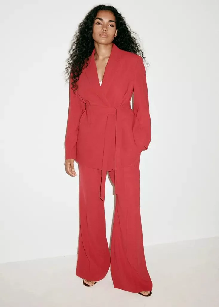 Mango  Double-Breasted Belted Suit Blazer for Women | Best Price UAE
