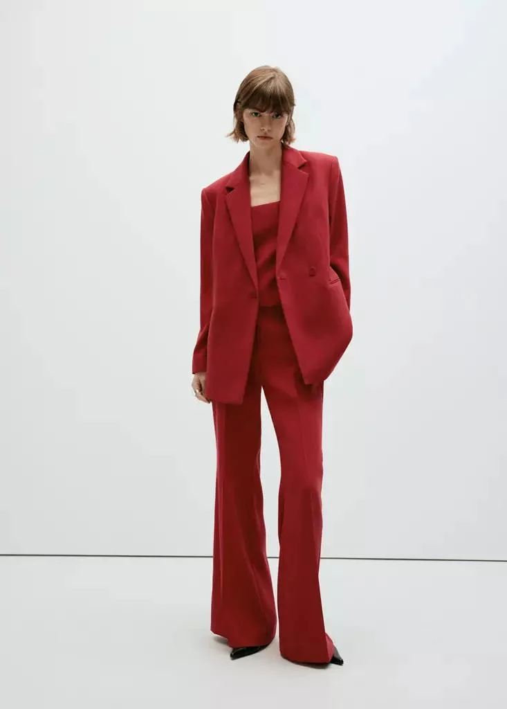 Mango  Double-Breasted Belted Suit Blazer for Women | Best Price UAE