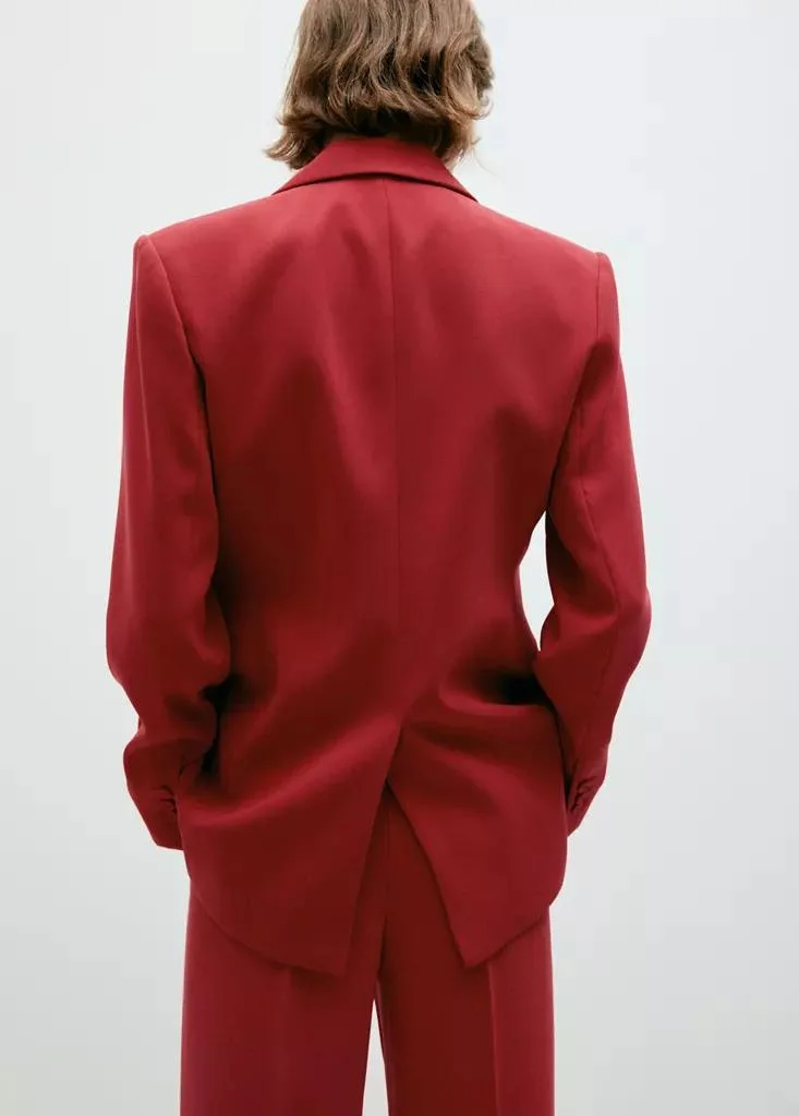Mango  Double-Breasted Belted Suit Blazer for Women | Best Price UAE