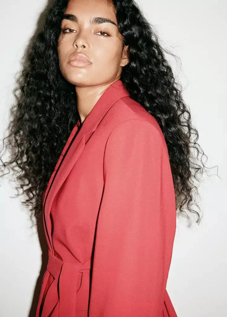 Mango  Double-Breasted Belted Suit Blazer for Women | Best Price UAE