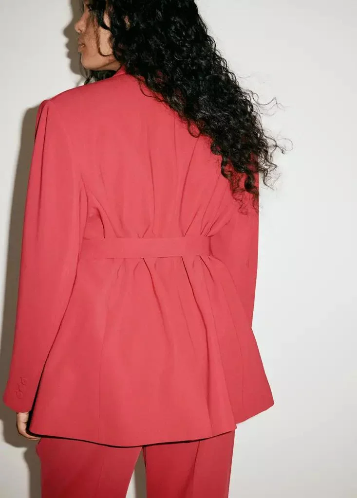 Mango  Double-Breasted Belted Suit Blazer for Women | Best Price UAE