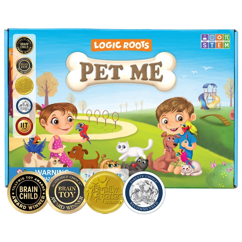 Logic Roots Multiplication and Division Game  Fun Math Board Game Easy Start STEM Toy Educational Gift for Kids Girls  Boys Homeschoolers Grade 1 and Up Pet Me - Image 2