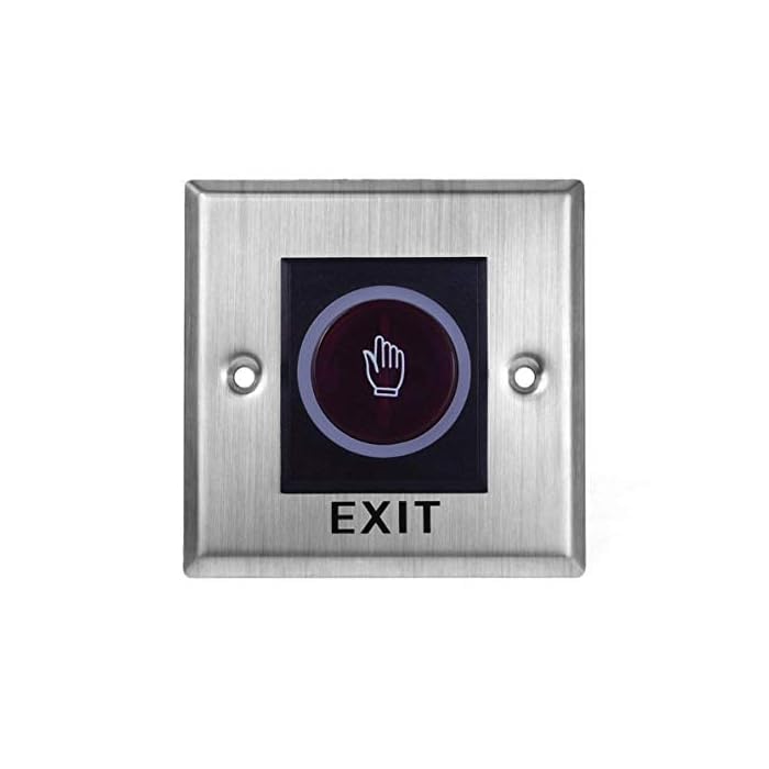 CARE CASE No Touch Stainless Steel Door Exit SwitchTouch Free Exit Push Release Button Switch for Electric Access Controlf